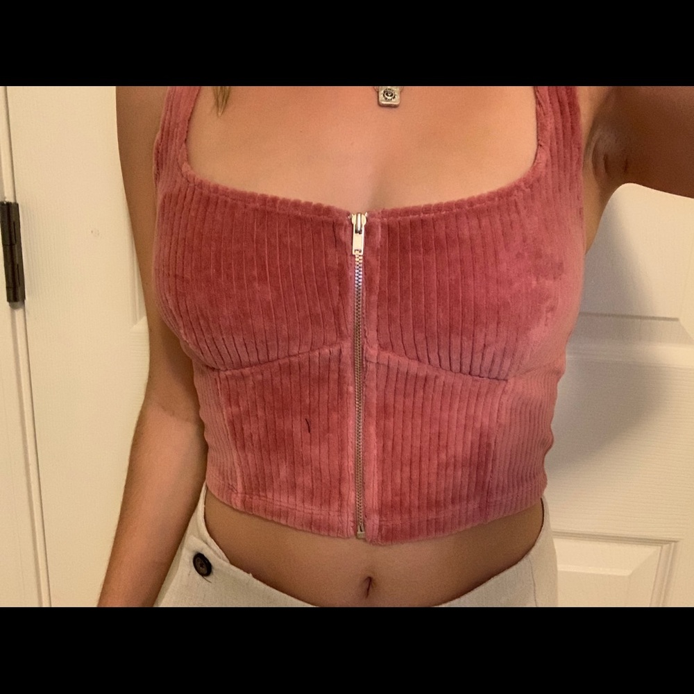 Forever 21 Corduroy Bustier  Tank Top